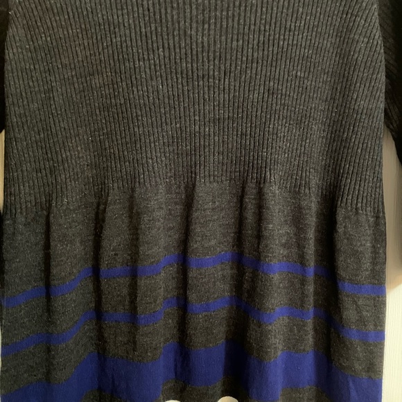 Deep Charcoal Gray Sweater Dress - Picture 5 of 5